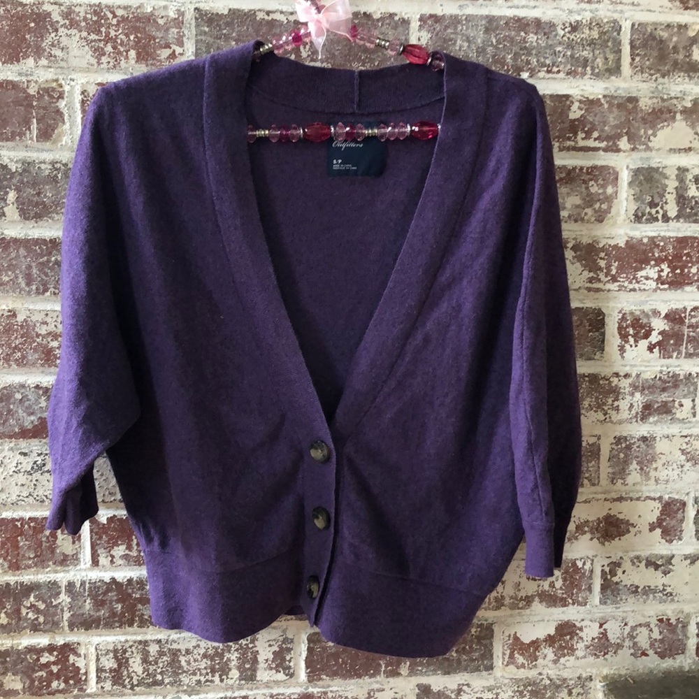 American Eagle Outfitters Cardigan Size S Purple